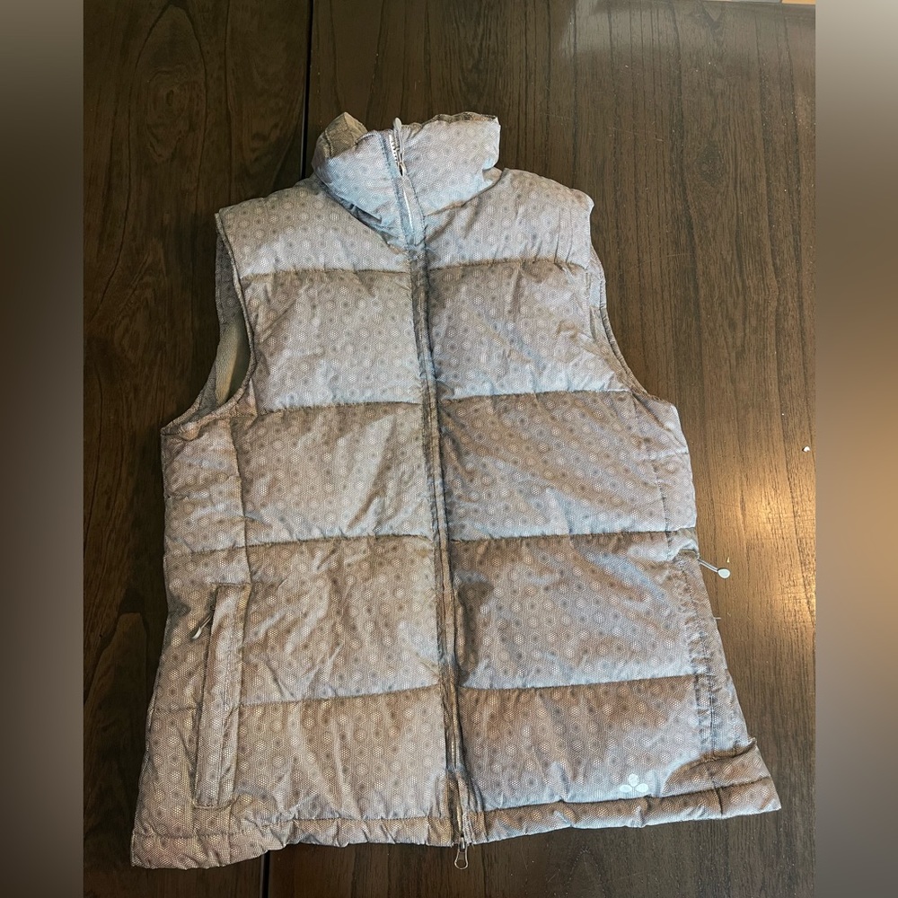 PlumFlower Puffer Vest - Gray